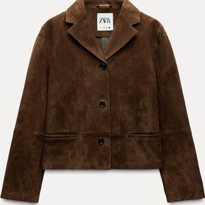 Zara Women's suede leather Blazer